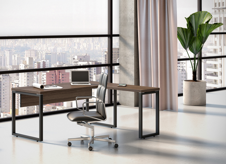 Mesa em L Tubular