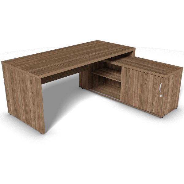 Mesa e armário pedestal